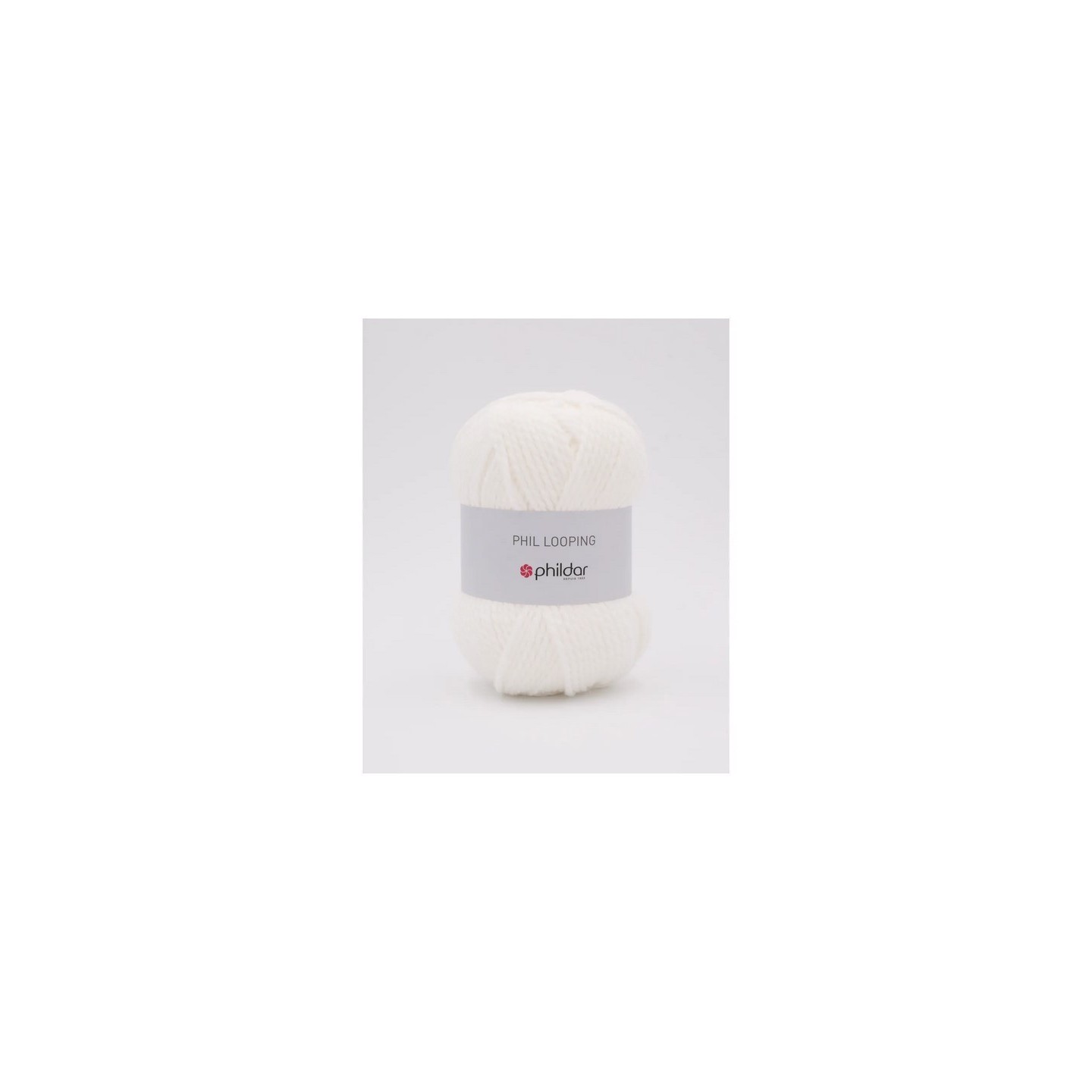 Knitting yarn Phildar Phil Looping blanc