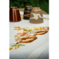 Bedruckte Deckepackung Igel und Herbstlaub