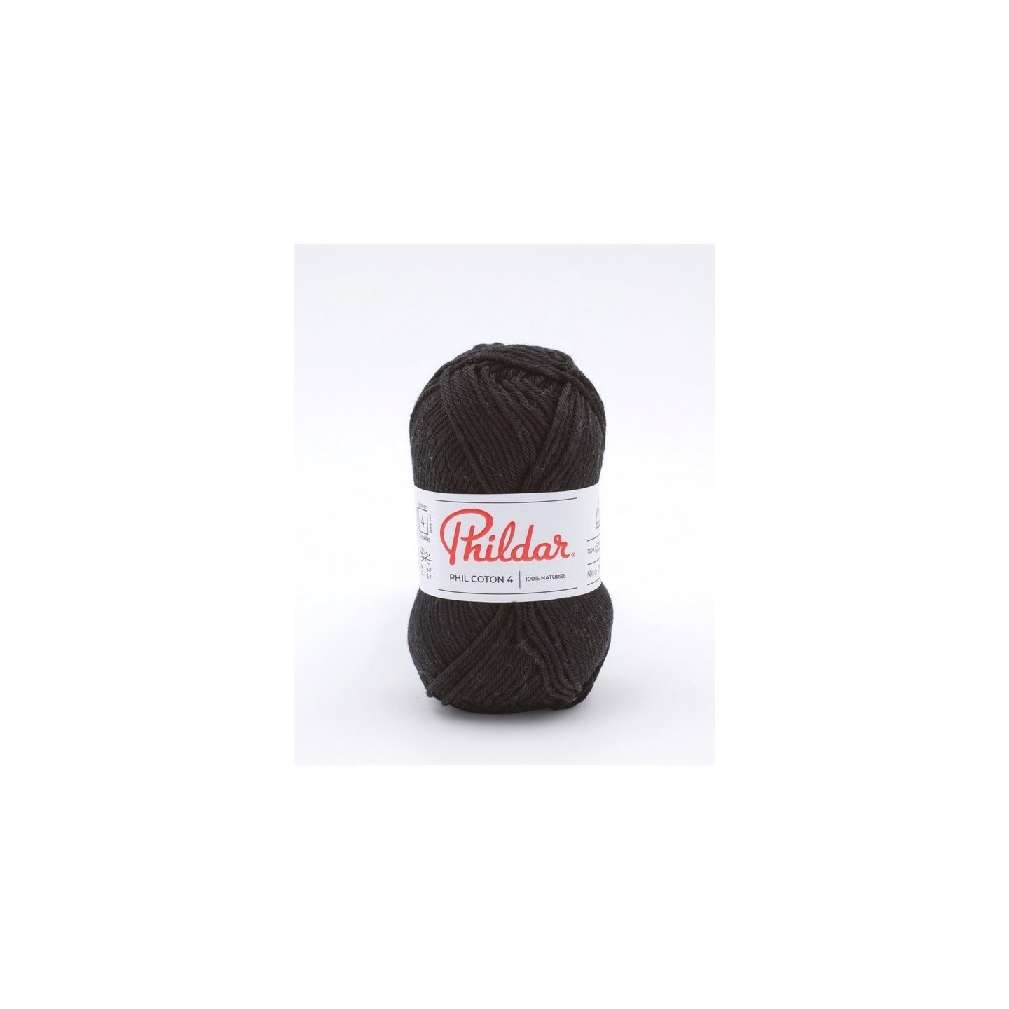 Crochet yarn Phildar Phil Coton 4 noir