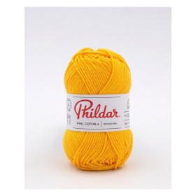 Häkelgarn  Phildar Phil Coton 4 jaune d'or