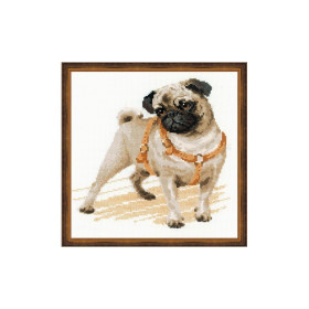 Riolis Kit de broderie Chien Carlin