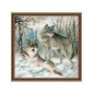 Embroidery kit Pair of Wolves Embroidery kit Pair of Wolves