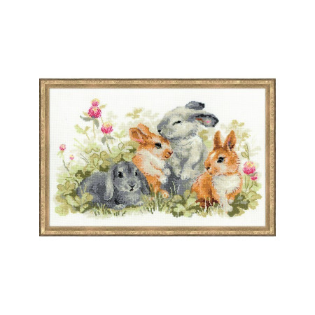 Embroidery kit Funny Rabbits