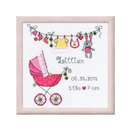 Riolis Kit de broderie C'est une fille!