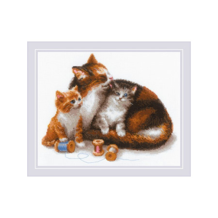 Stickset Katze mit Kätzchen