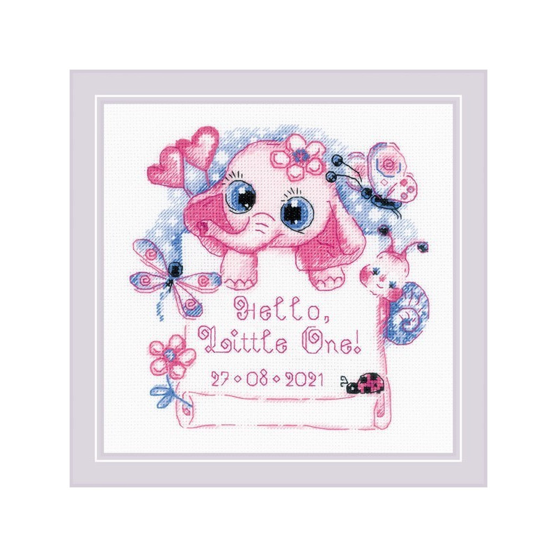 Kit de broderie Bonjour petit! (pour une fille) Kit de broderie Bonjour petit! (pour une fille)