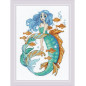 Kit de broderie Aigue marine Petite Sirène Kit de broderie Aigue marine Petite Sirène
