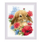 Stickset Hase in Blumen Stickset Hase in Blumen