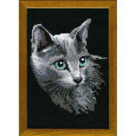 Riolis Stickset Russisch Blau Katze