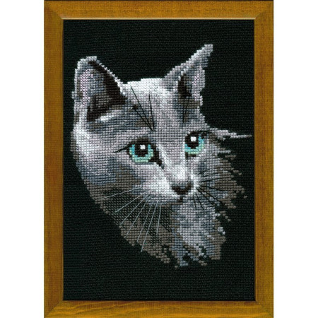 Borduurpakket Blauwe Rus Kat