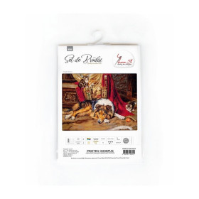 Luca-S Kit de broderie Un compagnon de jeu réticent