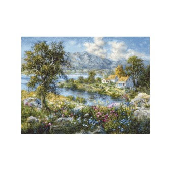 Luca-S Embroidery kit Enchanted Cottage