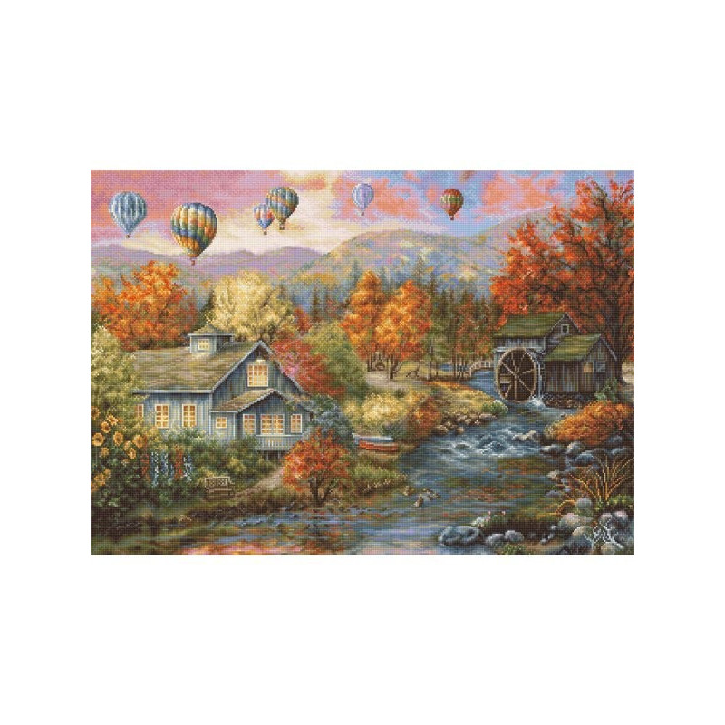 Stickset Herbst-Creek-Mühle Stickset Herbst-Creek-Mühle