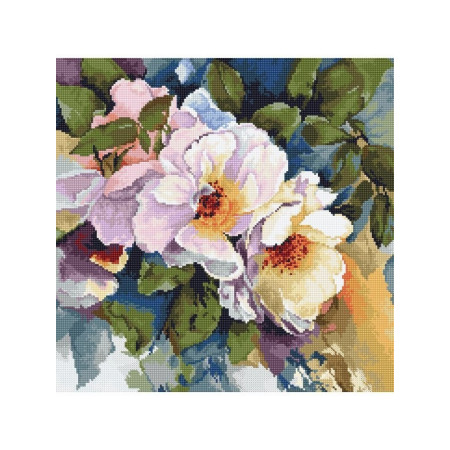 Stickset Rosen-Aquarell