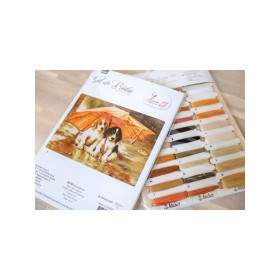 Luca-S Kit de broderie Couple sous un parapluie