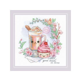 Riolis Kit de broderie Café des amoureux