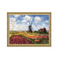 Kit de broderie Champs de tulipes d'après le tableau de C. Monet