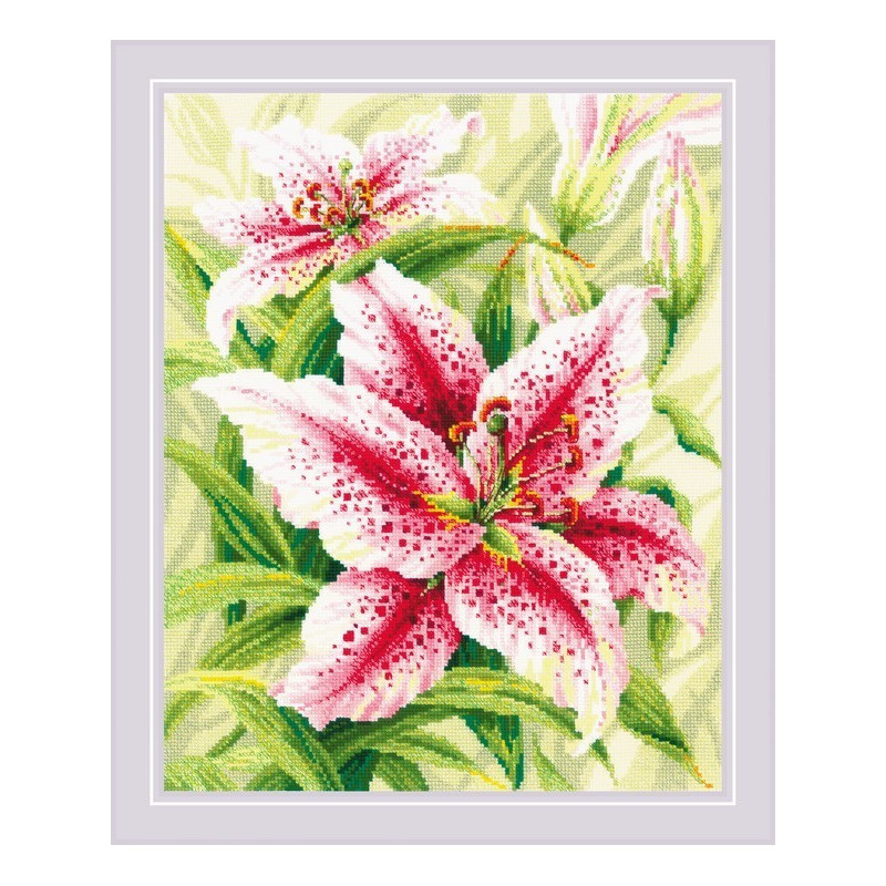 Stickset Lilien Stickset Lilien