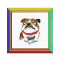 Kit de broderie Bulldog anglais Kit de broderie Bulldog anglais