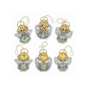 Riolis Embroidery kit Christmas Tree Decoration Little Angels