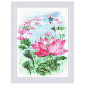 Riolis Borduurpakket Lotus veld. 