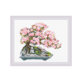 Riolis Kit de broderie Bonsaï en fleurs