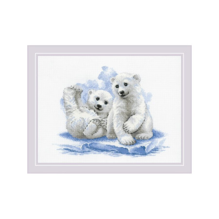 Riolis Kit de broderie Oursons sur glace