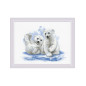 Embroidery kit Bear Cubs on Ice Embroidery kit Bear Cubs on Ice