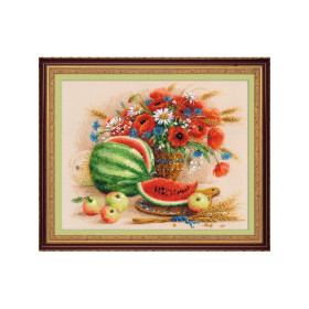 Riolis Kit de broderie Nature morte à la pastèque