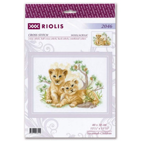 Riolis Borduurpakket Savanne kinderen