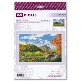 Kit de broderie Village de montagne