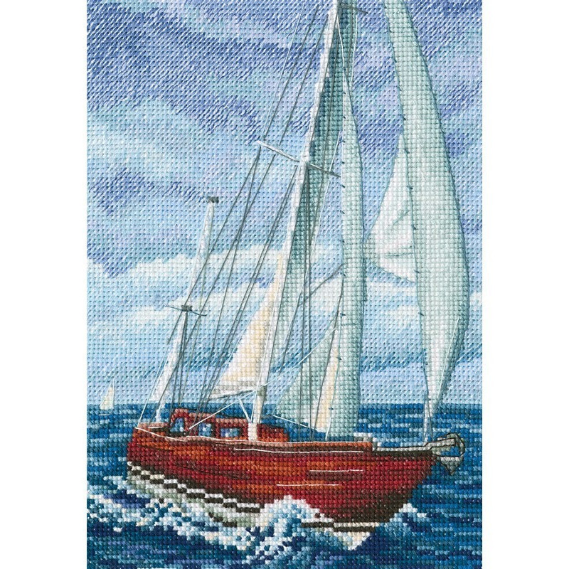 Borduurpakket Met de smaak van zout, wind en zon 1