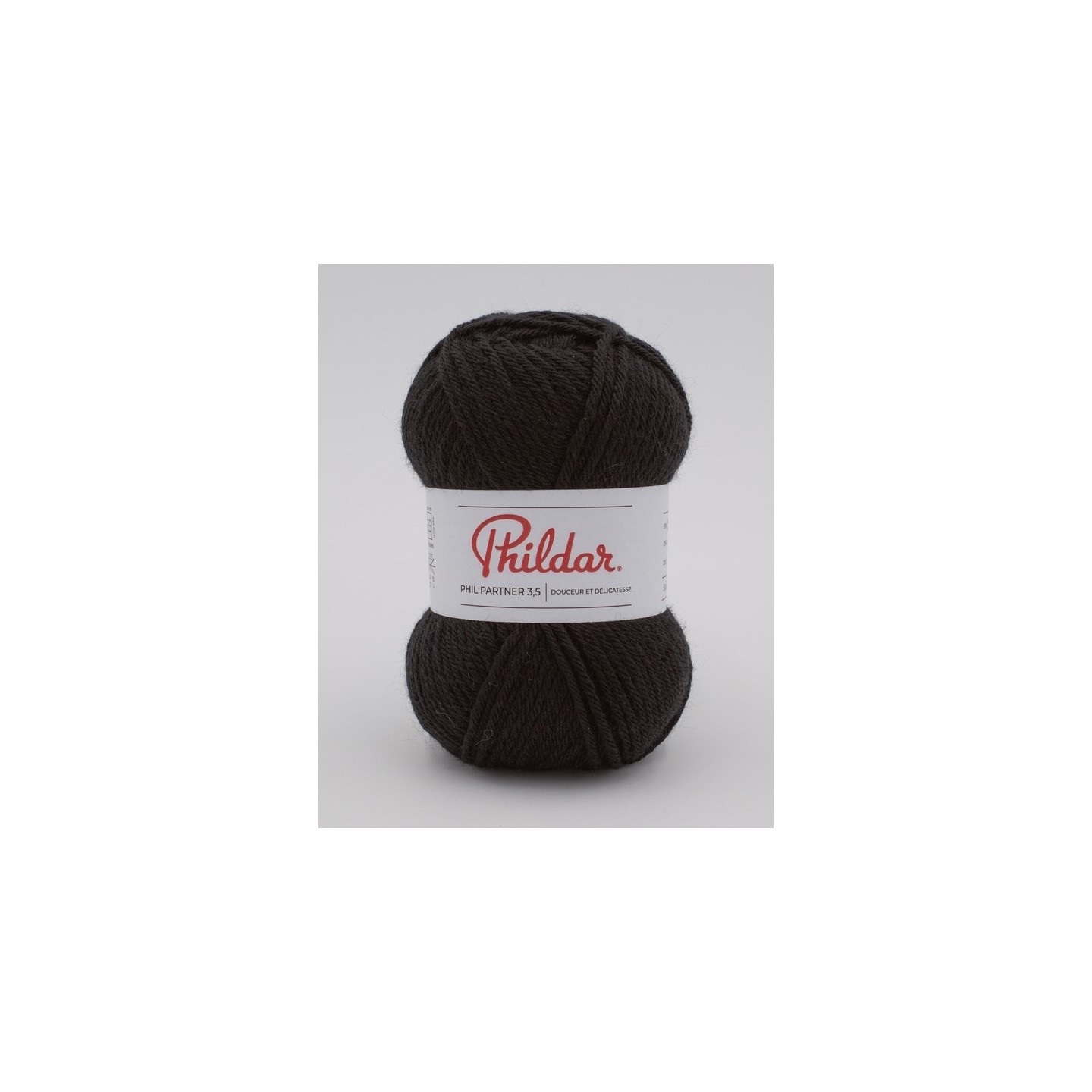 Knitting yarn Phildar Phil Partner 3,5 Noir