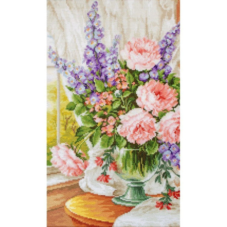 Embroidery kit Flower by the window 2