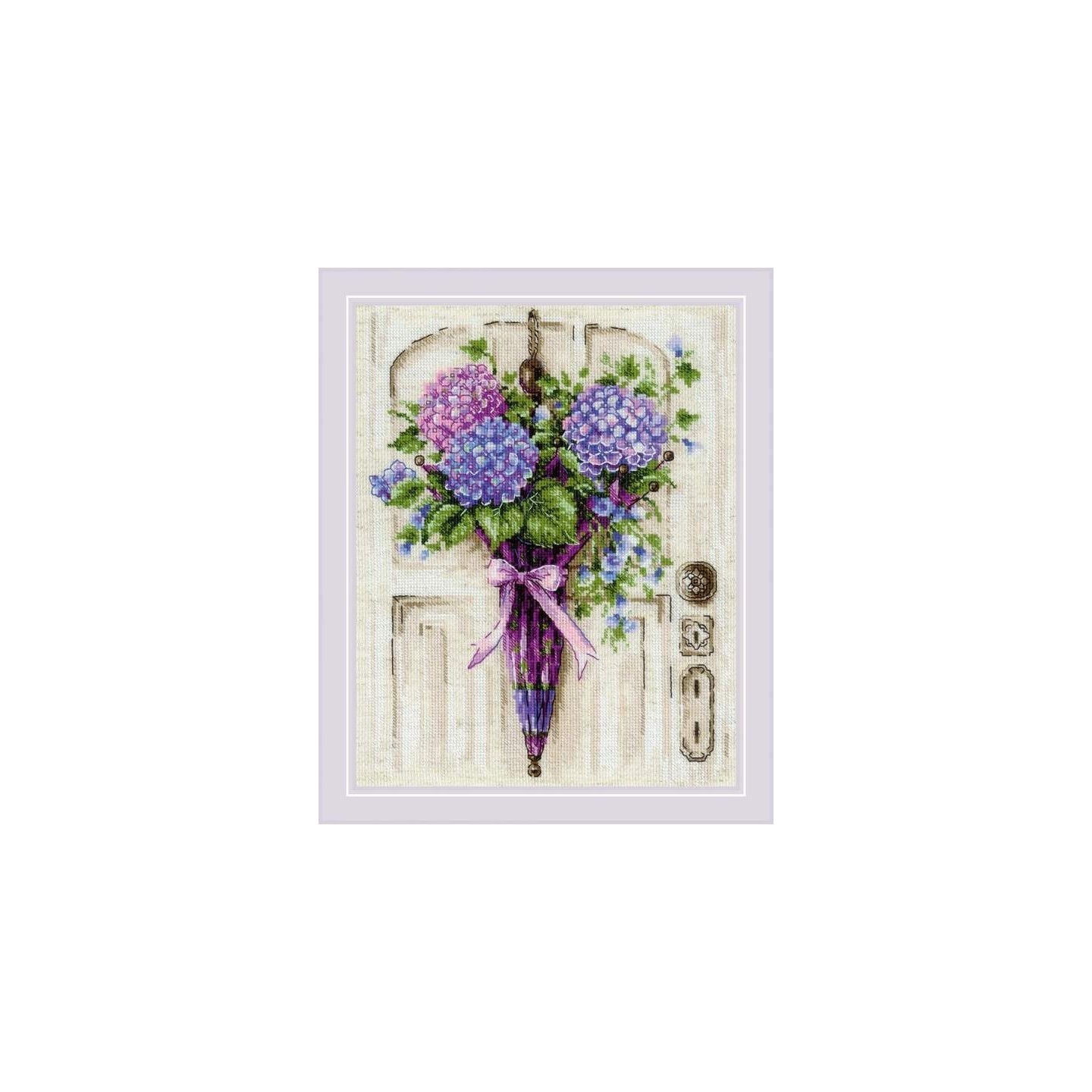 Riolis Embroidery kit Umbrella Wreath