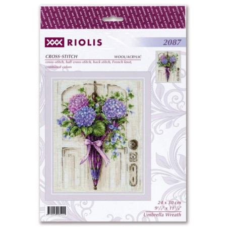 Embroidery kit Umbrella Wreath