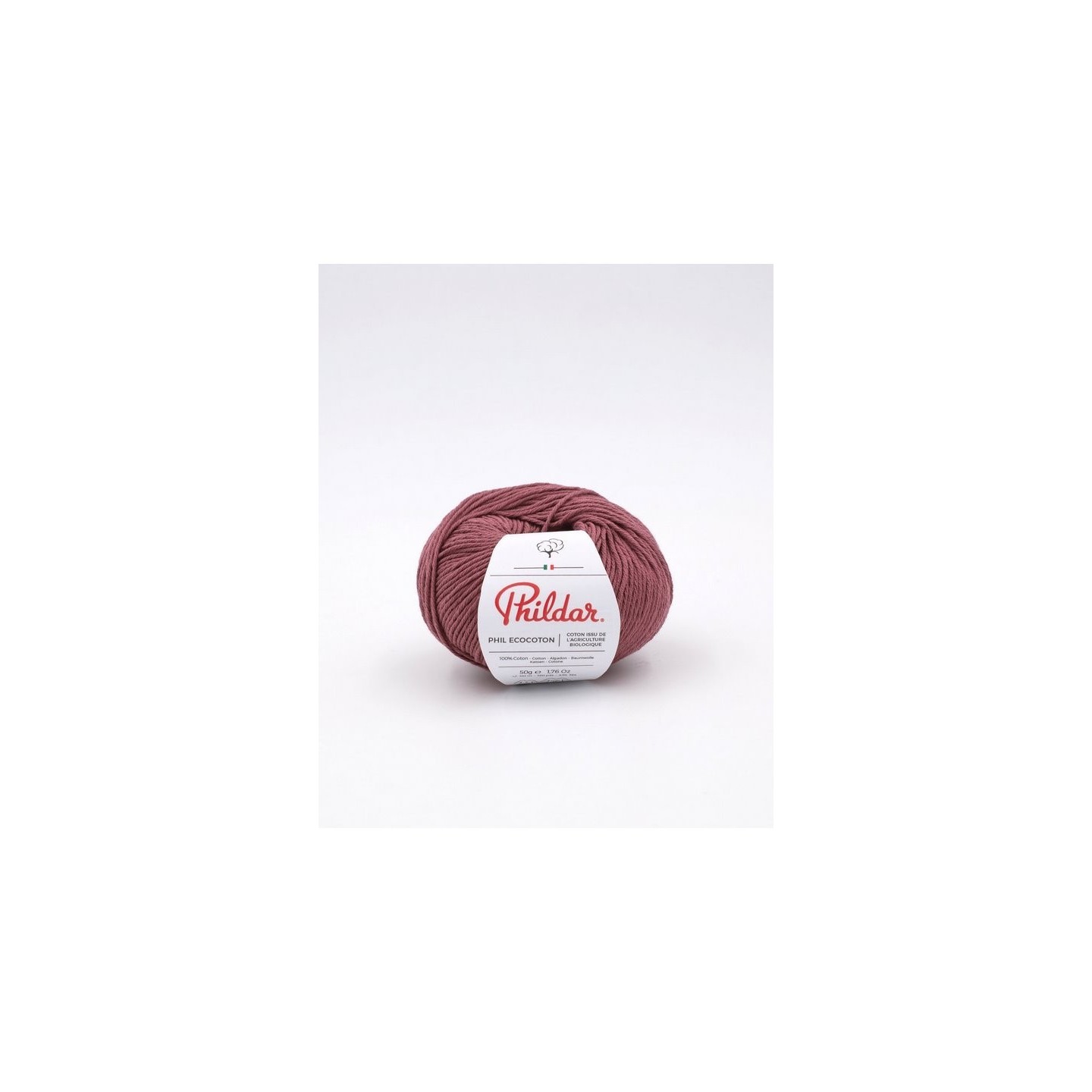 Breiwol Phildar Phil Ecocoton Aubergine