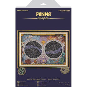 Kit de broderie Carte du ciel nocturne