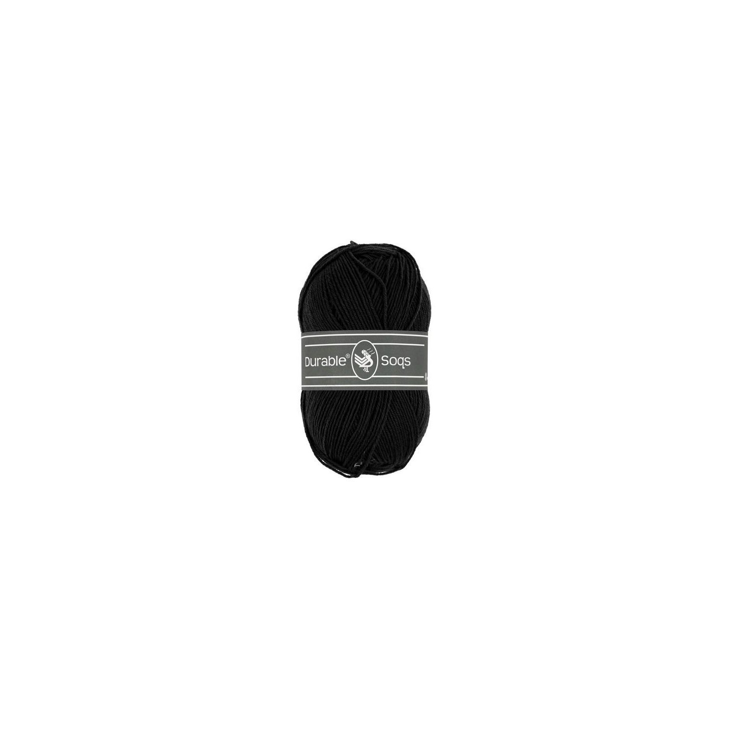 Knitting yarn Durable Soqs 325 Black
