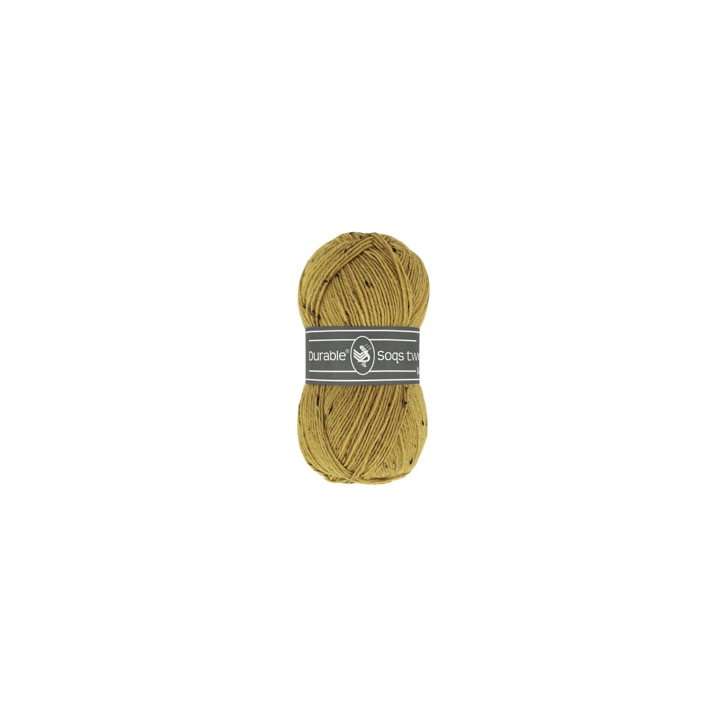 Knitting yarn Durable Soqs Tweed 2145 Golden Olive