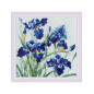 Embroidery kit Blue Irises