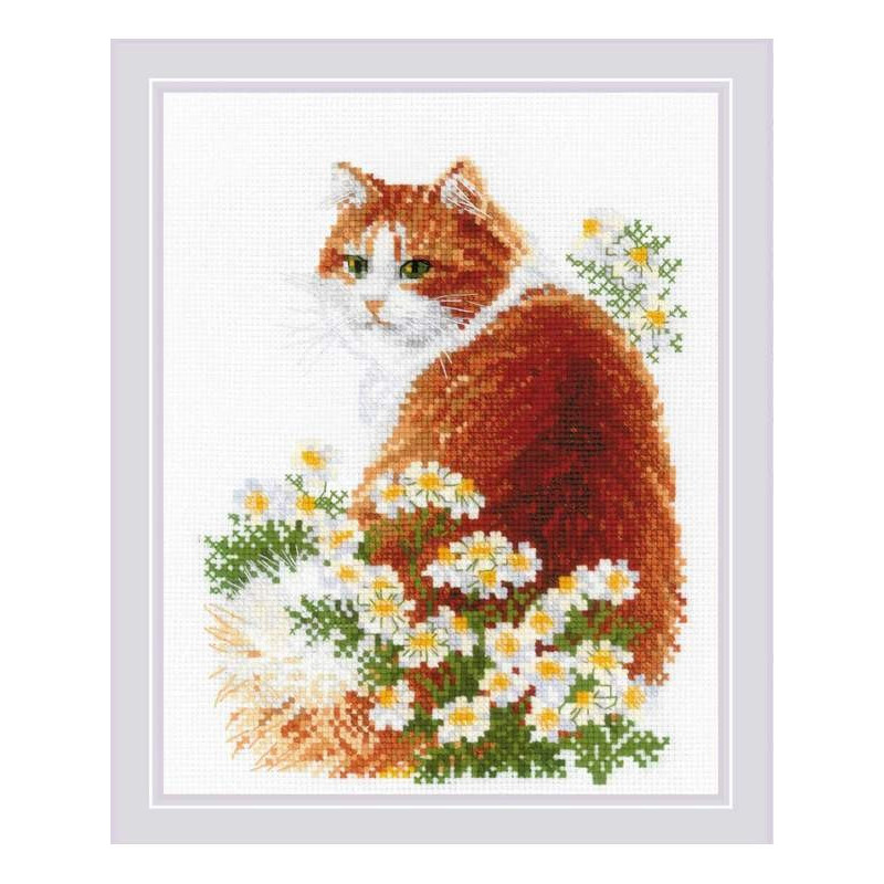 Embroidery kit Ginger Meow Embroidery kit Ginger Meow