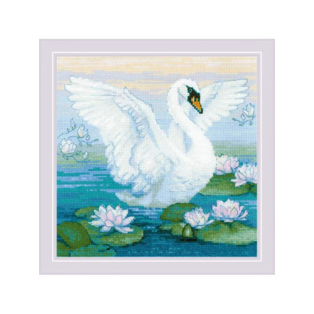 Borduurpakket Witte zwaan