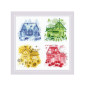 Kit de broderie Rue heureuse Kit de broderie Rue heureuse