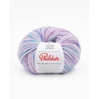 Strickwolle Phildar Phil Mélodie Parme