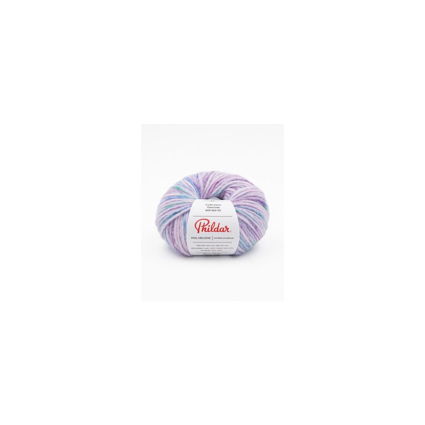 Strickwolle Phildar Phil Mélodie Parme