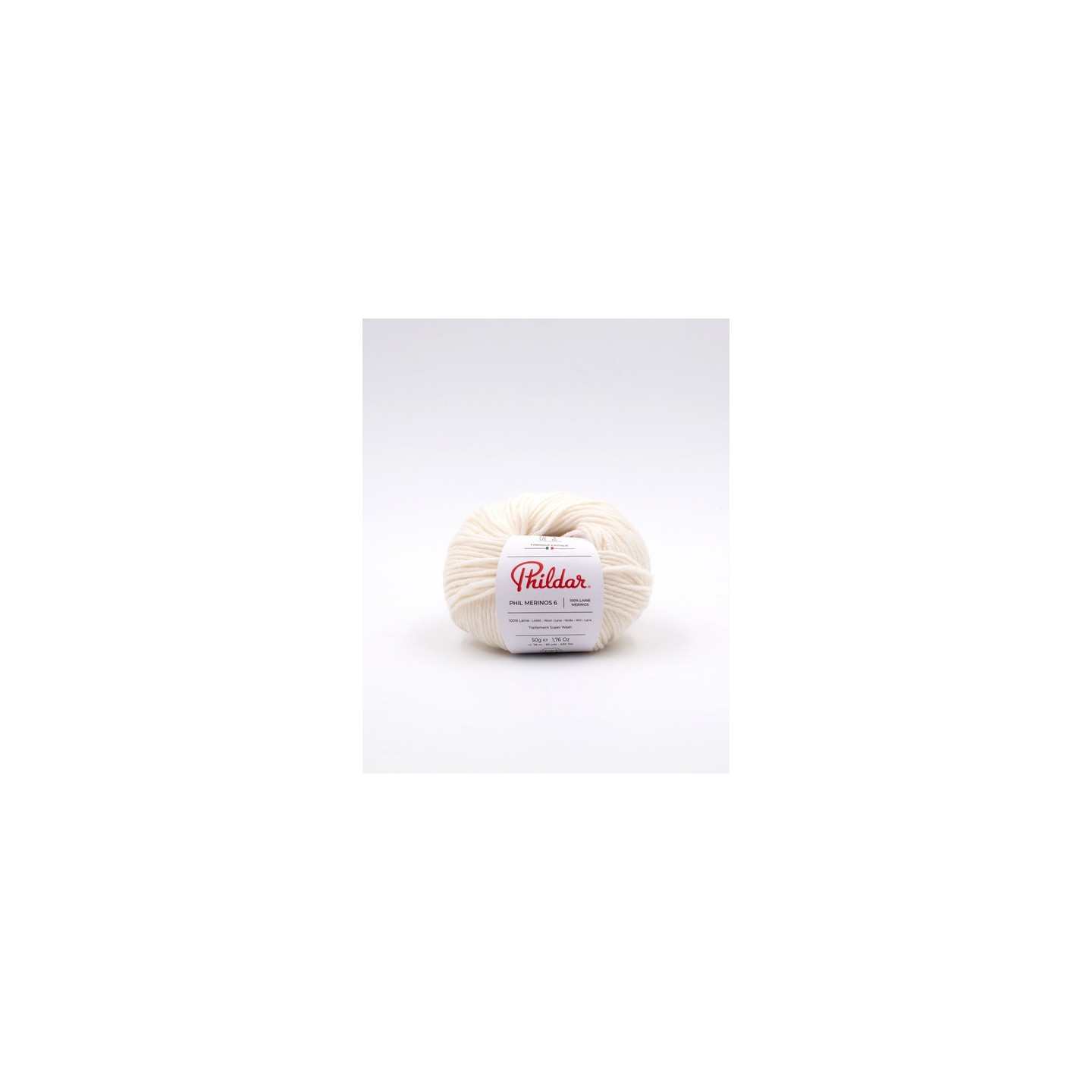Knitting yarn Phildar Phil Merinos 6 Ecru
