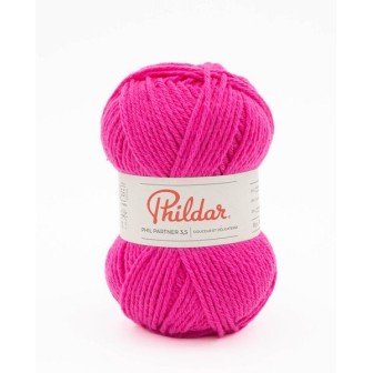 Knitting yarn Phildar Phil Partner 3,5 Fuchsia
