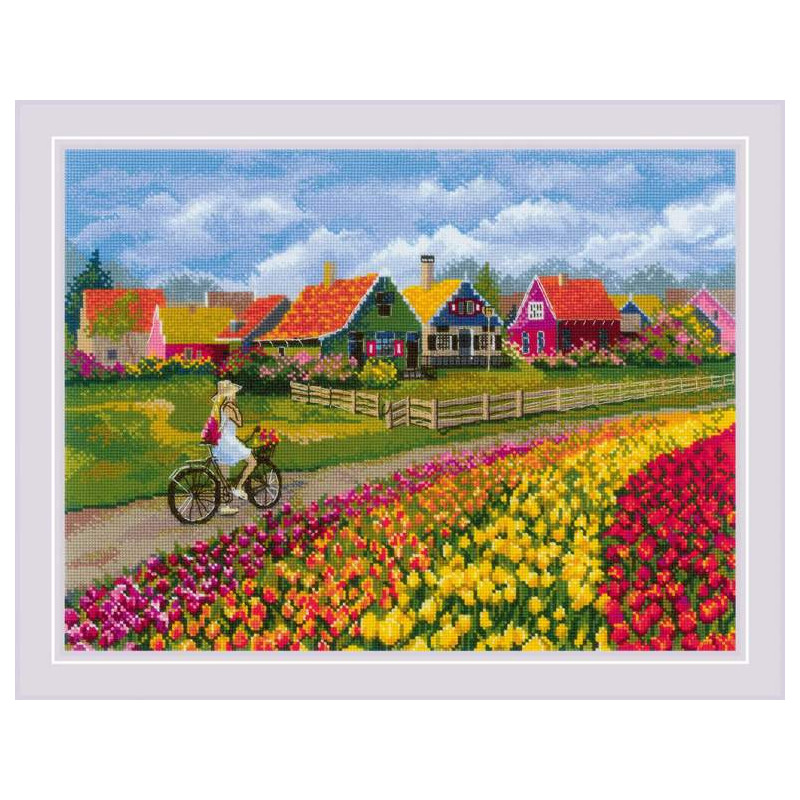 Stickset Tulpenfeld Stickset Tulpenfeld