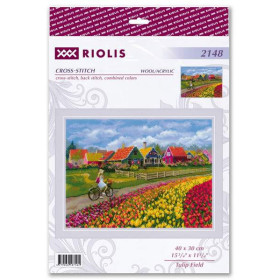 Kit de broderie Champ de tulipes